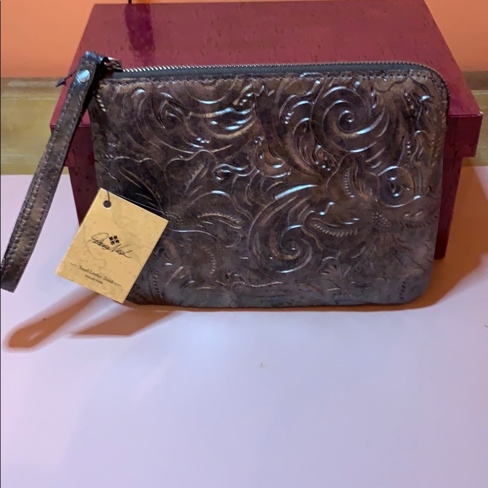 Patricia Nash Tooled Cassini Wristlet Clutch